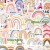 Naklejki winylowe Wlepy Kolorowe tęcze Boho BuJo 50 sztuk STICKERBOMB