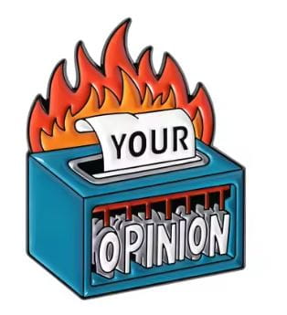 Przypinka emaliowana metalowa PIN Dumpster Fire