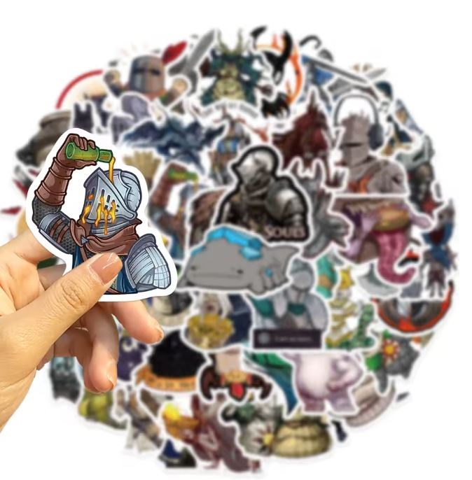 Naklejki winylowe Wlepy Dark Souls Praise The Sun 50 sztuk STICKERBOMB