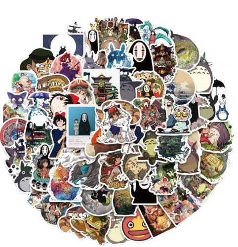 Naklejki winylowe Wlepy Studio Ghibli MIX 100 sztuk STICKERBOMB