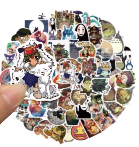 Naklejki winylowe Wlepy Studio Ghibli MIX 100 sztuk STICKERBOMB