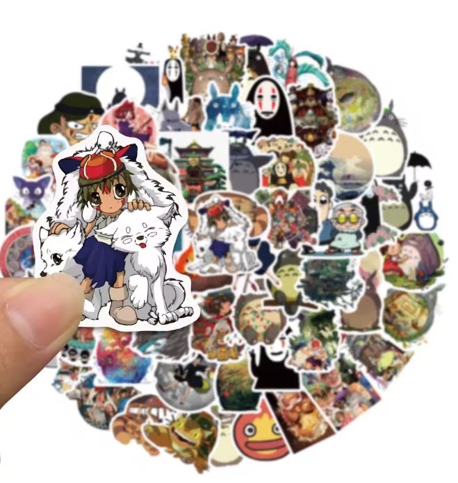 Naklejki winylowe Wlepy Studio Ghibli MIX 100 sztuk STICKERBOMB