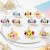 Zawieszka żywiczna Charms Aksolotle Kawaii świecące MIX kolorów 4 sztuki