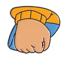 Przypinka emaliowana metalowa PIN "Fist meme"