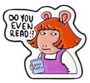 Przypinka emaliowana metalowa PIN Do you even read?