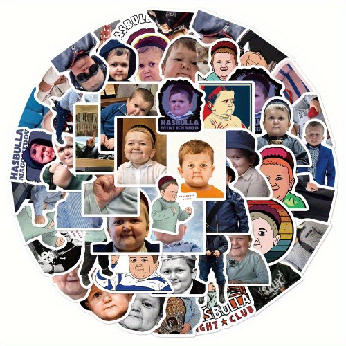Naklejki winylowe Wlepy Hasbulla Magomedova Memy 50 sztuk STICKERBOMB