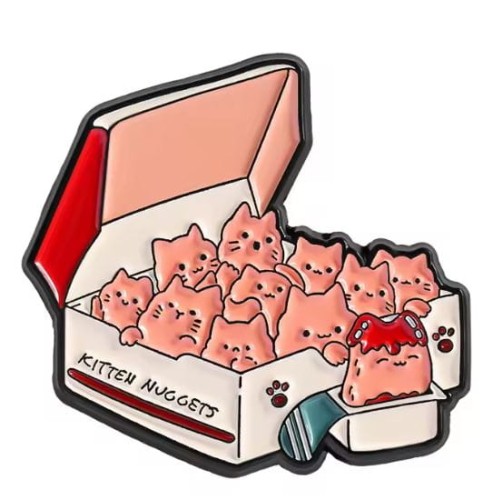 Przypinka emaliowana metalowa PIN "Kitten Nuggets"