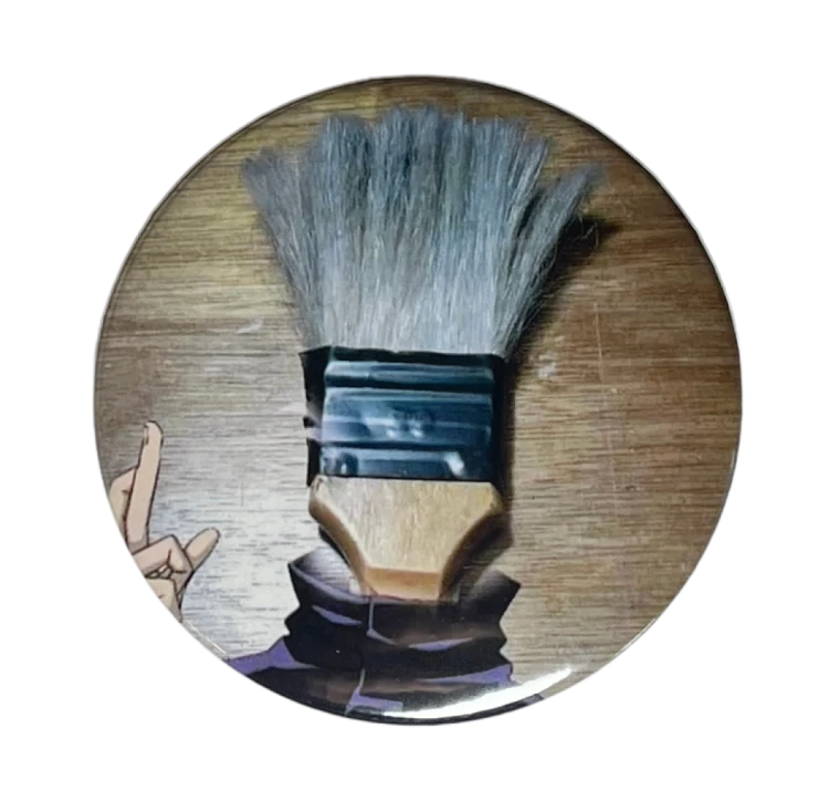 Magnes okrągły na lodówkę Satoru Gojo Pędzel Jujutsu Kaisen 58mm