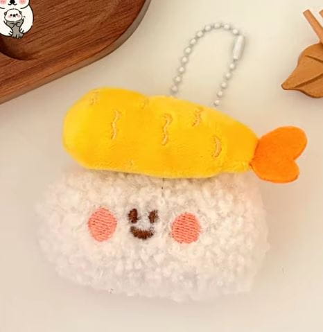 Brelok pluszowy nigiri z krewetką kawaii