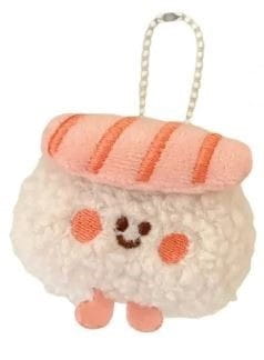 Brelok pluszowy nigiri z łososiem kawaii
