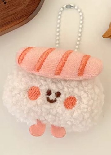 Brelok pluszowy nigiri z łososiem kawaii