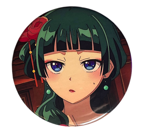 Przypinka button badzik badge Maomao ver. 1 Zapiski Zielarki 58mm