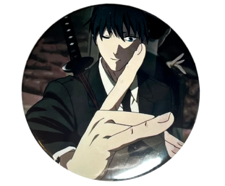 Przypinka button badzik badge Aki Hayakawa Chainsaw Man "Kon" 58mm