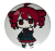 Magnes okrągły na lodówkę Kasane Teto Vocaloid ver. 2 58mm