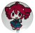 Magnes okrągły na lodówkę Kasane Teto Vocaloid ver. 1 58mm