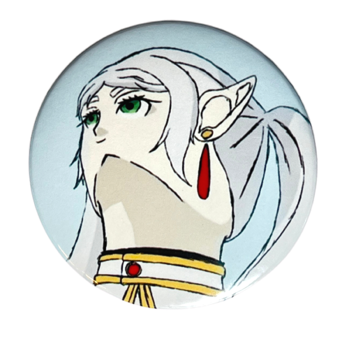 Przypinka button badzik badge Frieren "Masterpiece" Sousou no Frieren 58mm