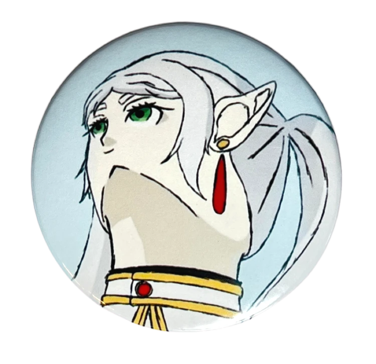 Przypinka button badzik badge Frieren "Masterpiece" Sousou no Frieren 58mm
