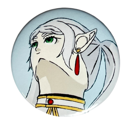 Przypinka button badzik badge Frieren "Masterpiece" Sousou no Frieren 58mm