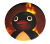 Przypinka button badzik badge Płonący Pingu Memy Śmieszne obrazki 58mm