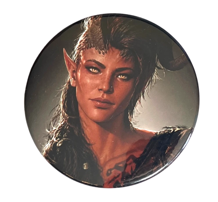 Przypinka button badzik badge Karlach Baldur's Gate 3 58mm