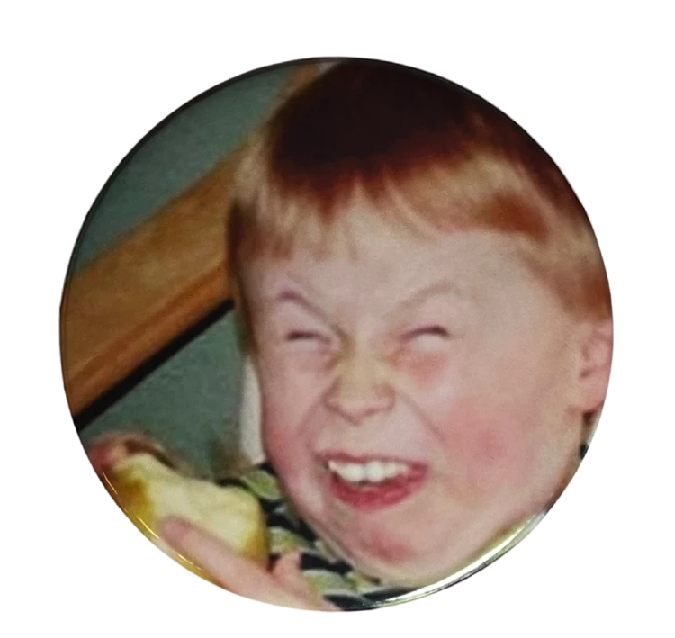 Magnes okrągły na lodówkę Funny ginger Memy Śmieszne obrazki 58mm