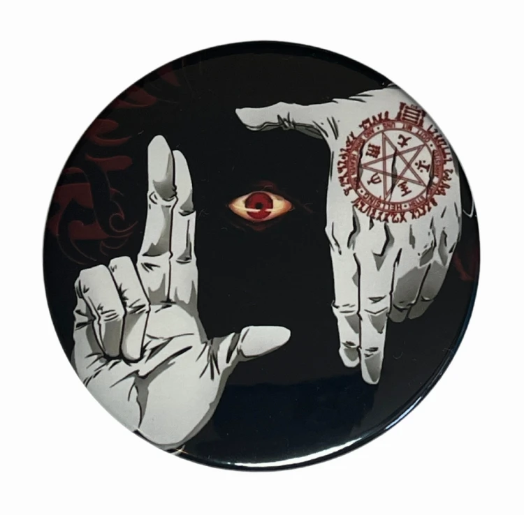 Magnes okrągły na lodówkę Alucard Hellsing ver. 1 58mm