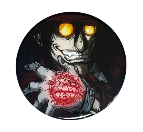 Przypinka button badzik badge Alucard Hellsing ver. 2 58mm