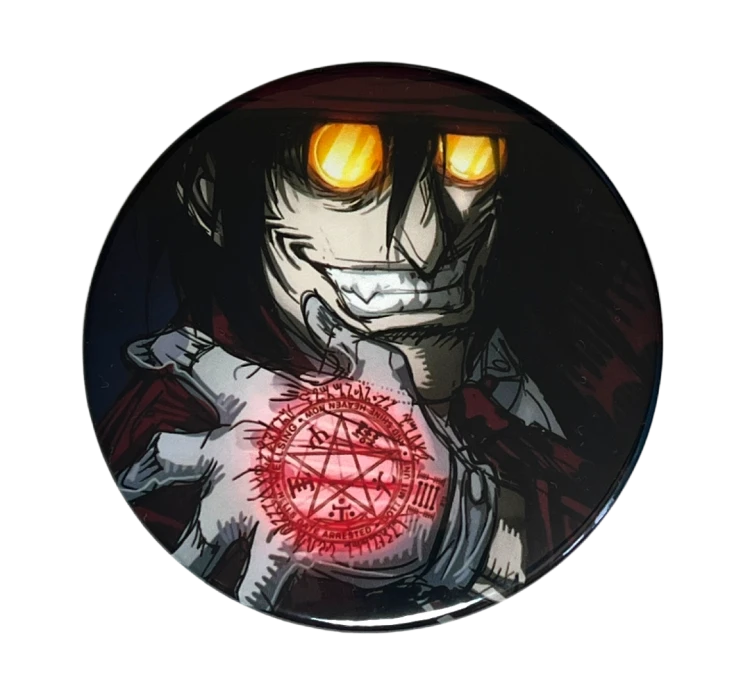 Przypinka button badzik badge Alucard Hellsing ver. 2 58mm