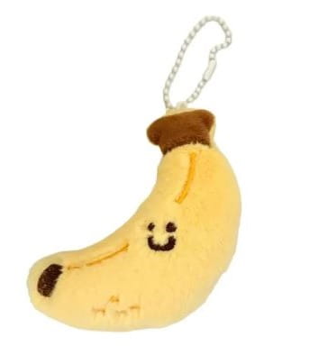 Brelok pluszowy kawaii banan
