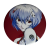 Magnes okrągły na lodówkę Rei Ayanami Neon Genesis Evangelion ver.1 58mm