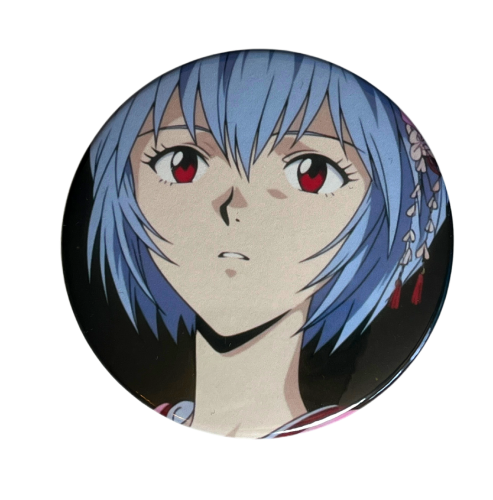 Magnes okrągły na lodówkę Rei Ayanami Neon Genesis Evangelion ver. 3 58mm