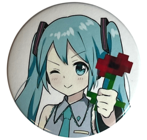Przypinka button badzik badge Hatsune Miku Vocaloid ver.1 58mm