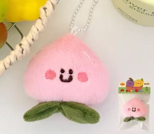 Brelok pluszowy kawaii brzoskwinia