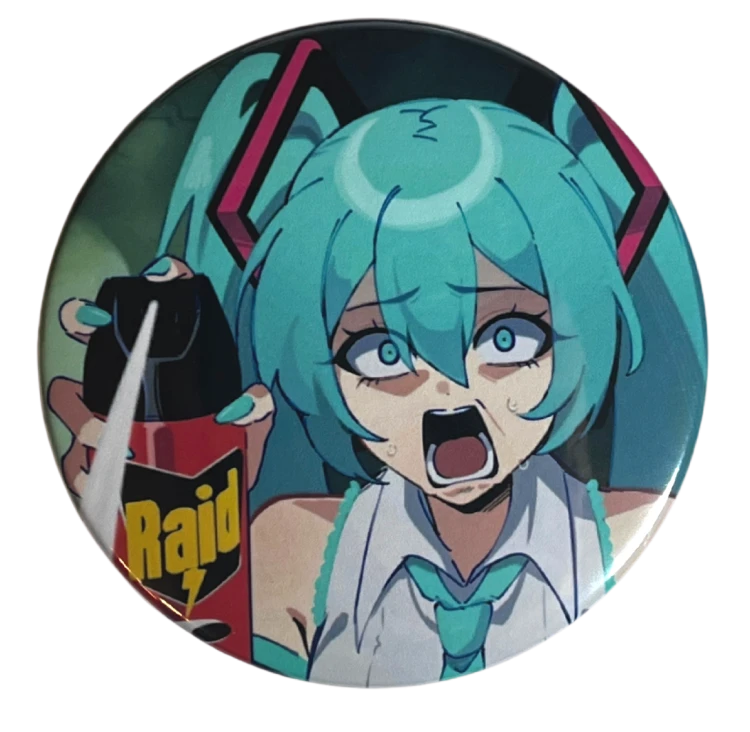 Przypinka button badzik badge Hatsune Miku Vocaloid ver.2 58mm