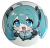 Przypinka button badzik badge Hatsune Miku Vocaloid ver.3 58mm