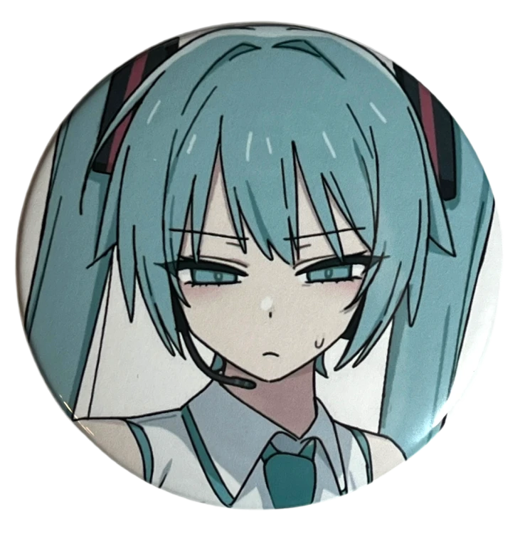 Przypinka button badzik badge Hatsune Miku Vocaloid ver.4 58mm