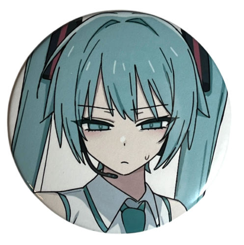 Przypinka button badzik badge Hatsune Miku Vocaloid ver.4 58mm