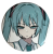 Przypinka button badzik badge Hatsune Miku Vocaloid ver.4 58mm