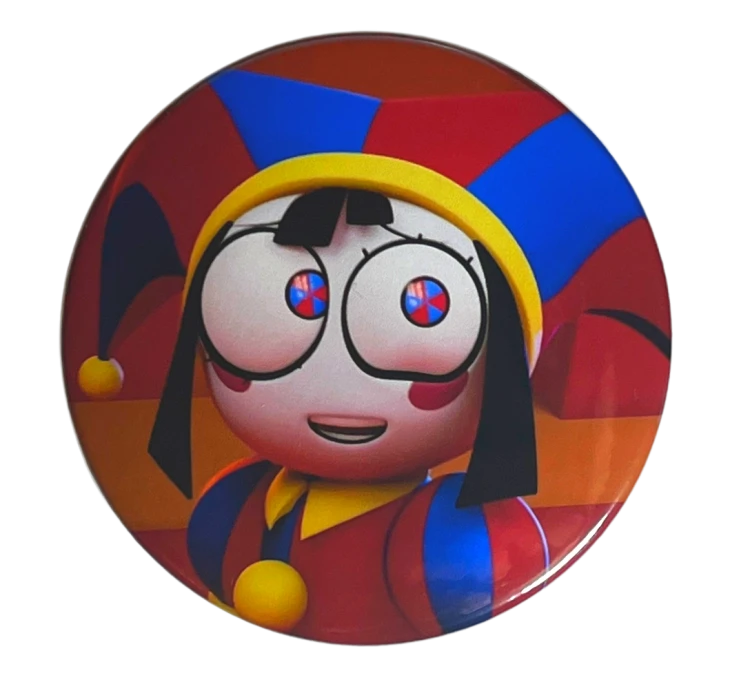 Przypinka button badzik badge Pomni Digital Circus ver.1 58mm