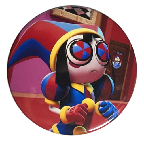 Przypinka button badzik badge Pomni Digital Circus ver.2 58mm