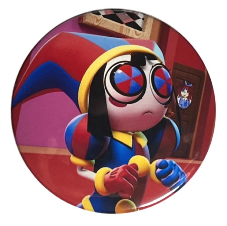 Przypinka button badzik badge Pomni Digital Circus ver.2 58mm