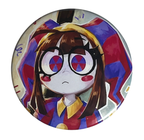 Przypinka button badzik badge Pomni Digital Circus ver.4 58mm