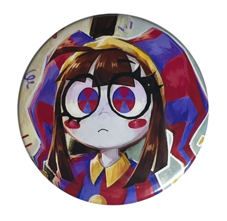 Przypinka button badzik badge Pomni Digital Circus ver.4 58mm