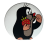 Przypinka button badzik badge Krecik z truskawką The Little Mole 58mm