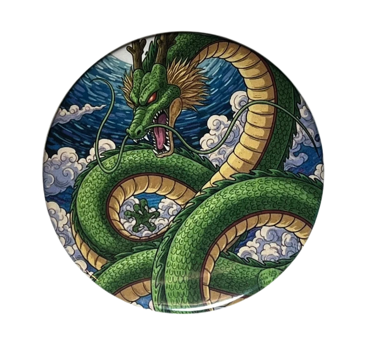 Przypinka button badzik badge Smok Shenlong Dragon Ball ver.1 58mm