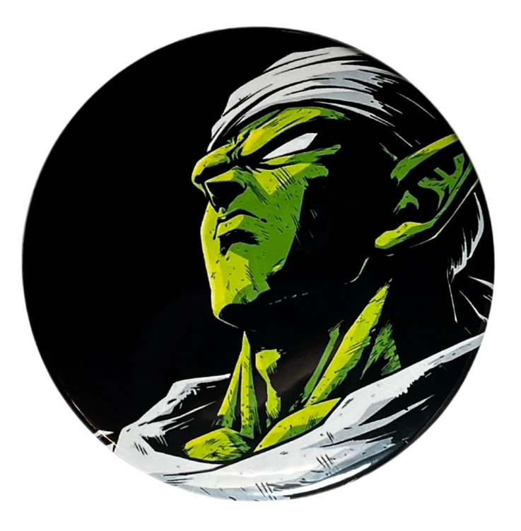 Przypinka button badzik badge Szatan Serduszko Piccolo Dragon Ball ver.1 58mm