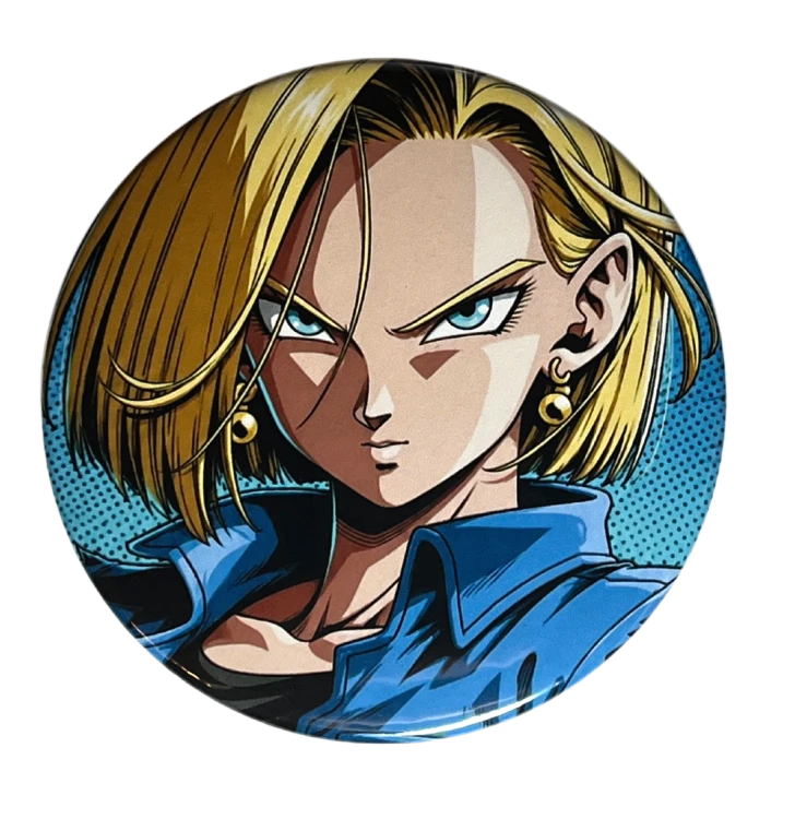 Przypinka button badzik badge C 18 Android 18 Dragon Ball ver.2 58mm