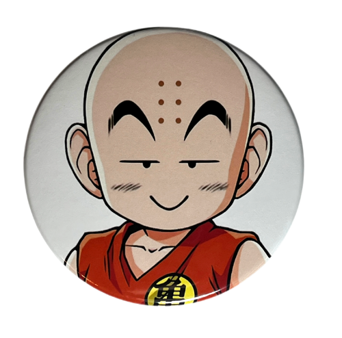 Przypinka button badzik badge Krilan Krillin Dragon Ball ver.1 58mm