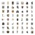 Naklejki winylowe Wlepy Średniowieczne Odklejki 60 sztuk STICKERBOMB