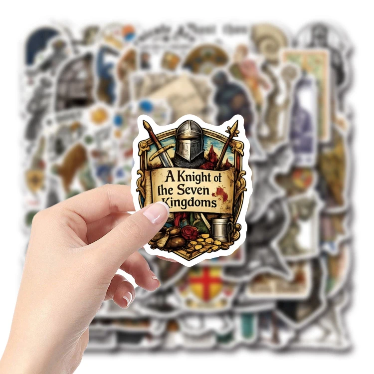 Naklejki winylowe Wlepy Średniowieczne Odklejki 60 sztuk STICKERBOMB